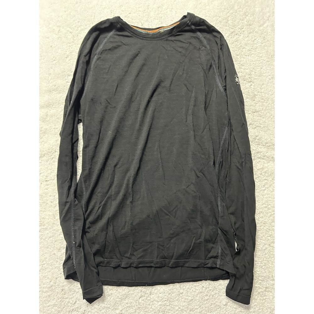 Smartwool Men's Long Sleeve Lightweight Small Black Shirt (B2)